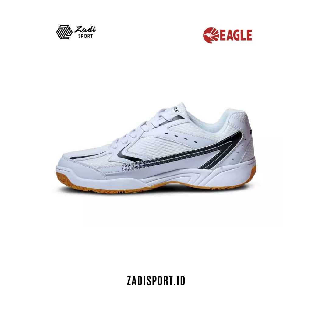 Sepatu Badminton Eagle Groover Putih Hitam