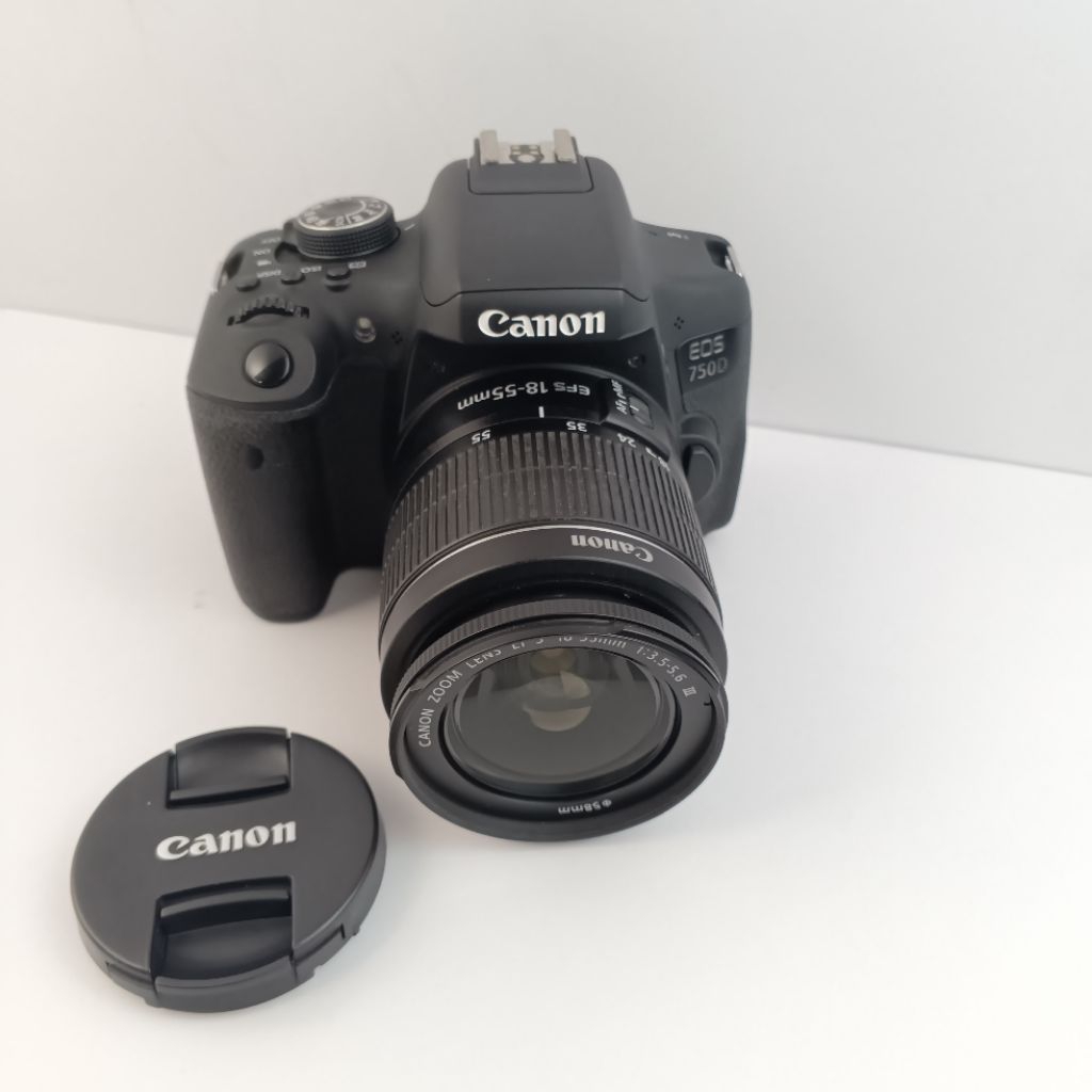 Kamera DSLR Canon 750D Kit 18-55mm f/3.5-5.6 Second Mulus
