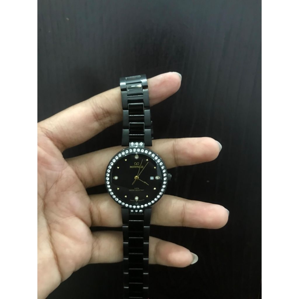 MIRAGE CEWEK FULL BLACK PERMATA