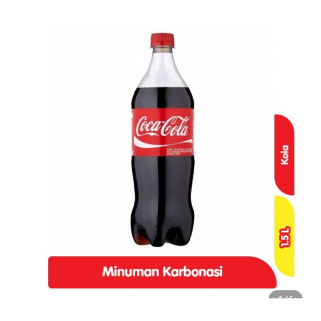 coca-cola minuman soda botol 1,5 liter