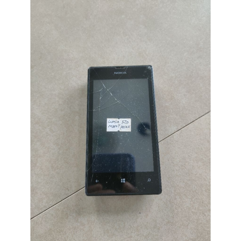 Nokia Lumia 520 windows phone second seadanya rusak anggap jual sparepart bahan