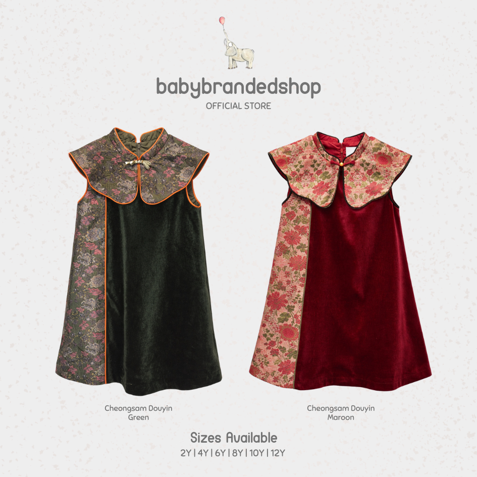 KEKEYO Cheongsam Douyin Dress | Baju Dress Anak 2-12Y