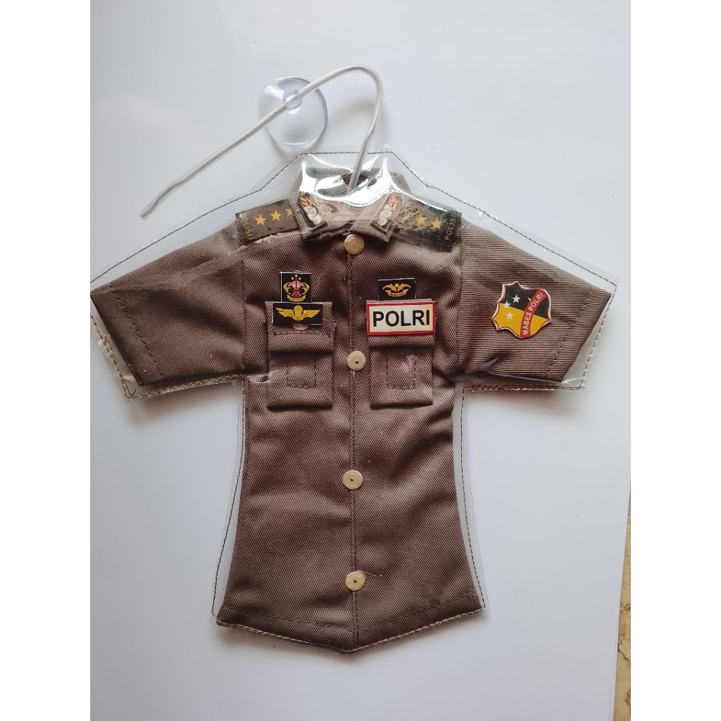 miniatur baju mabes polri