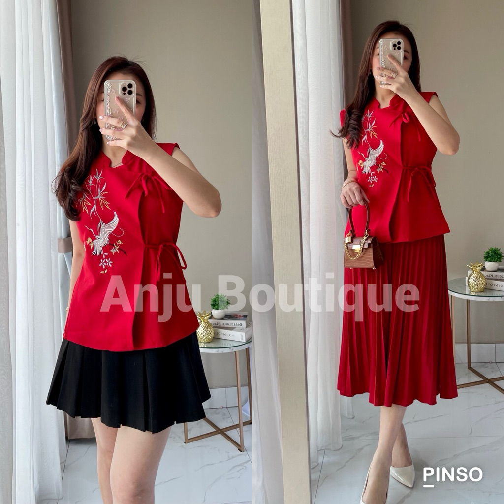 MEI Top | Atasan Cheongsam Imlek Wanita | Baju Imlek Wanita