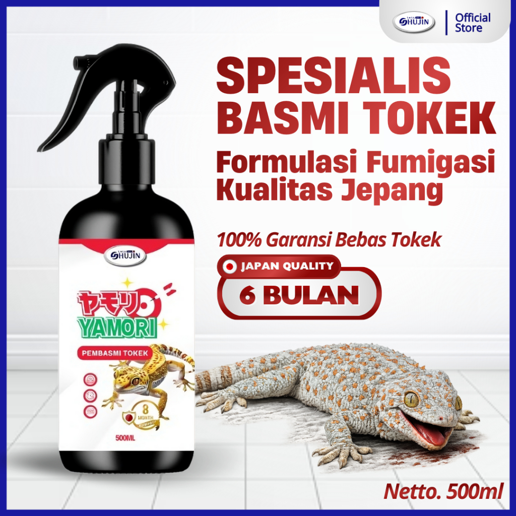 SHUJIN YAMORI Pembasmi Tokek Spray Pengusir Tokek Racun Anti Tokek ASLI JEPANG Semprotan Anti Tokek