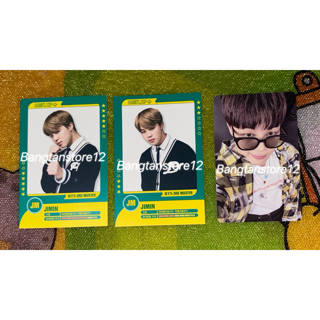 READY PHOTOCARD PC PARK JIMIN BTS BANGTAN SEONYEONDAN ARMY ZIP 3RD MUSTER PTD LIVE PERMISSION TO DAN