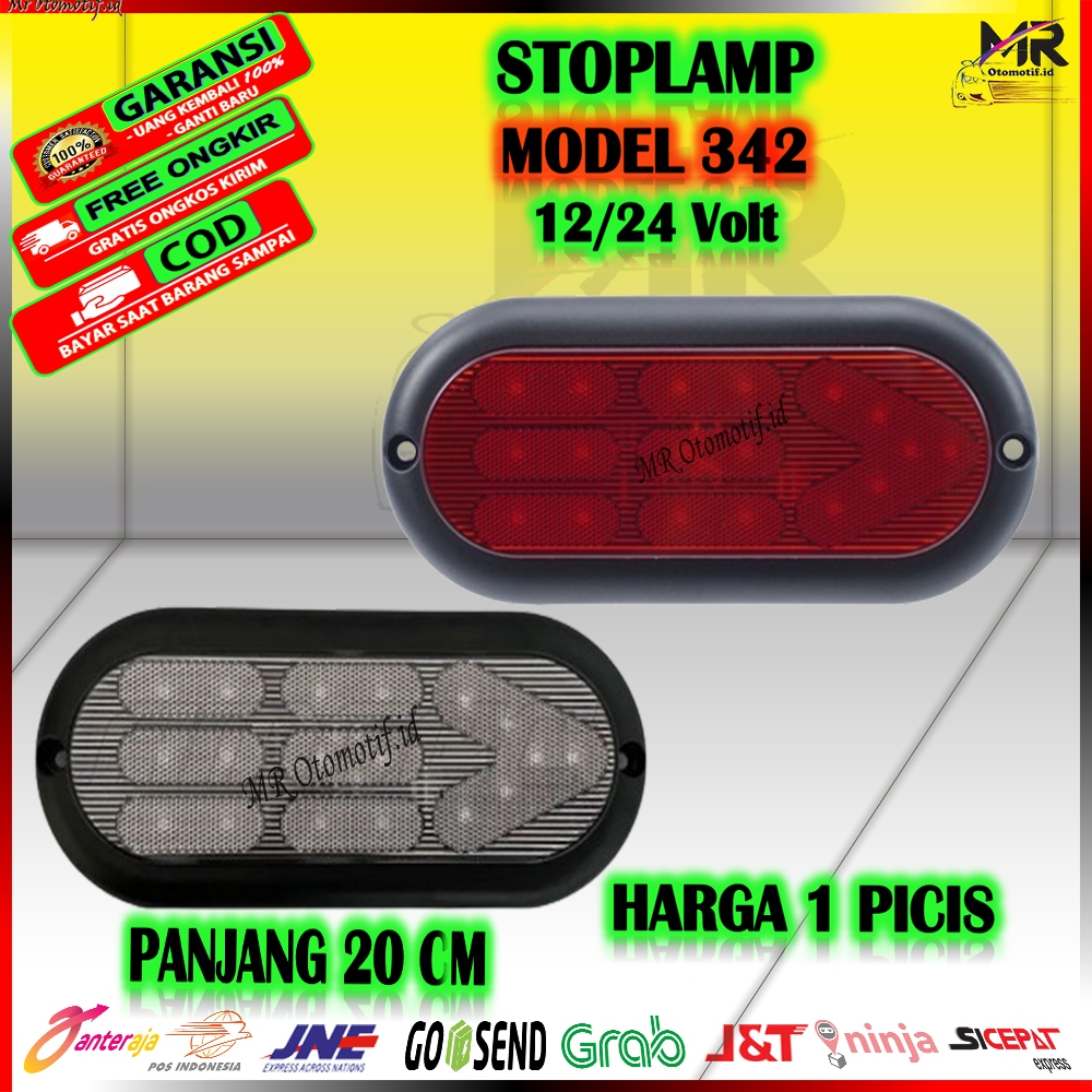 Lampu Rem Belakang Stop Lamp LED Model 342 Terbaru Marker Truk Canter Hino Pickup Pikup L300 New Car