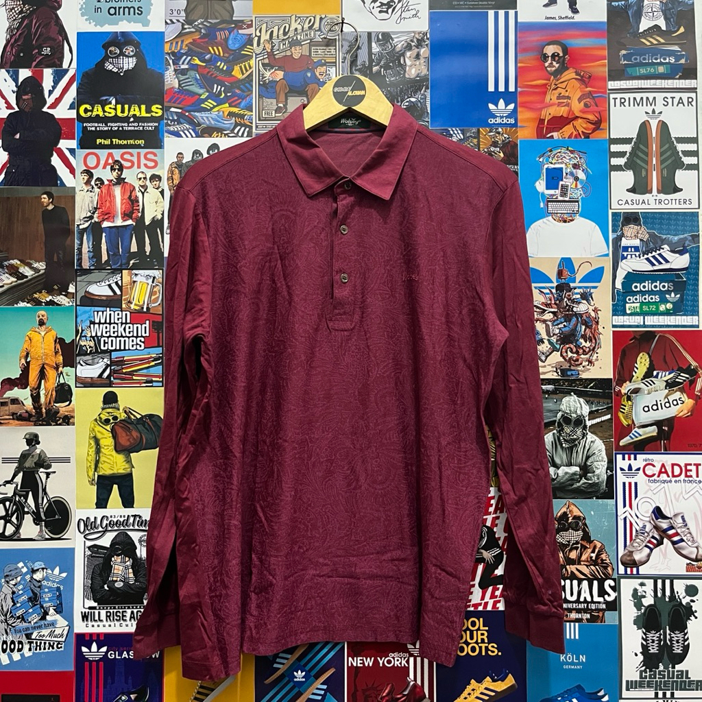 Long Sleeve / Polo Shirt / Rugby Shirt / Vintage / Second / WOLSEY