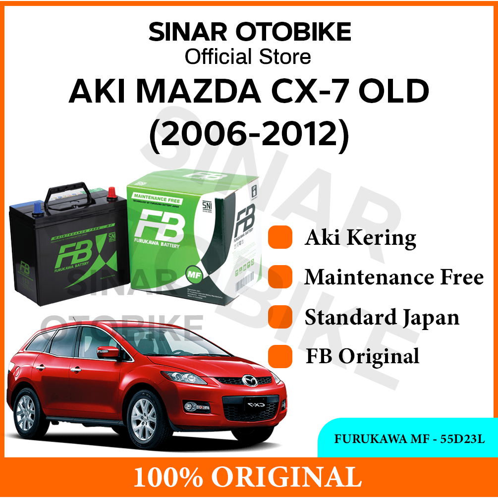 AKI MAZDA CX-7 OLD FURUKAWA BATTERY MF KERING 55D23L