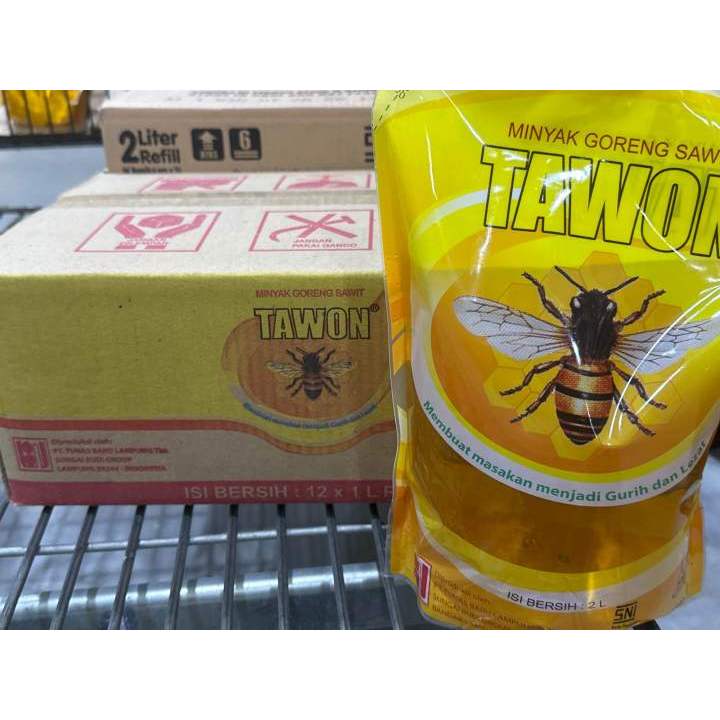 TAWON Minyak Goreng 2 Liter Halal - 1 dus isi 6