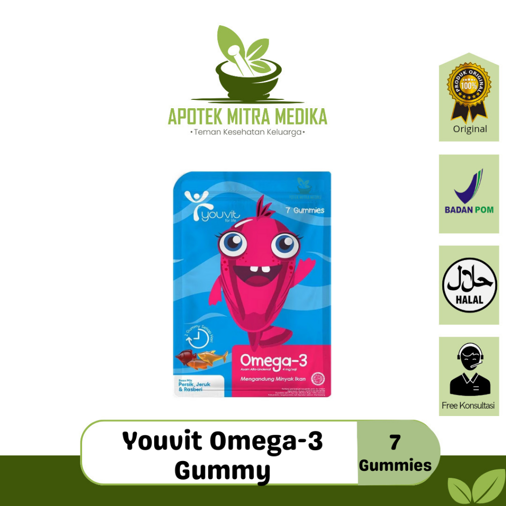 OMEGA 3 Youvit Gummy Anak / Vitamin Omega 3 Untuk Anak