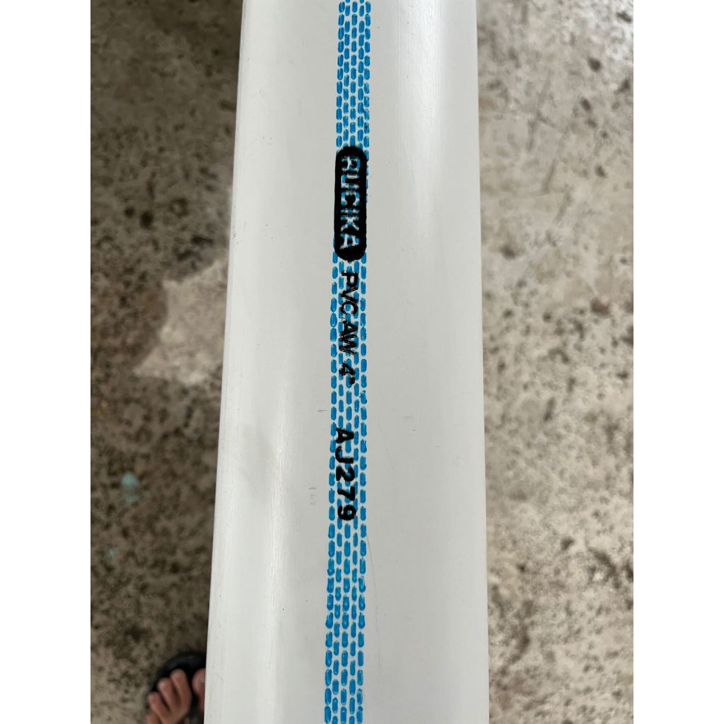 Pipa PVC Rucika Standar 4" ( 100mm ) AW / Pipa PVC 4" AW / Pipa PVC Rucika 4 inch AW / Pipa Kelas AW