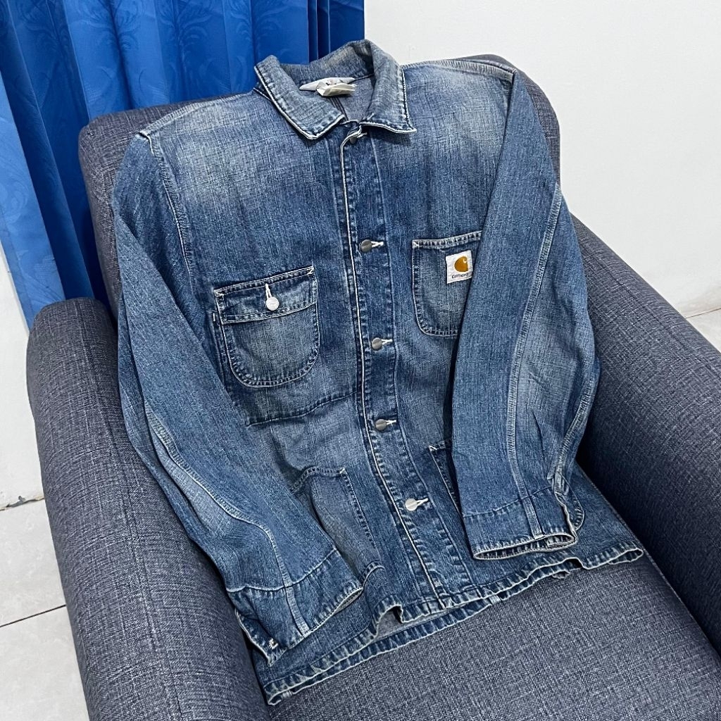 Carhartt Michigan Chore Unlined Denim Jacket Outer