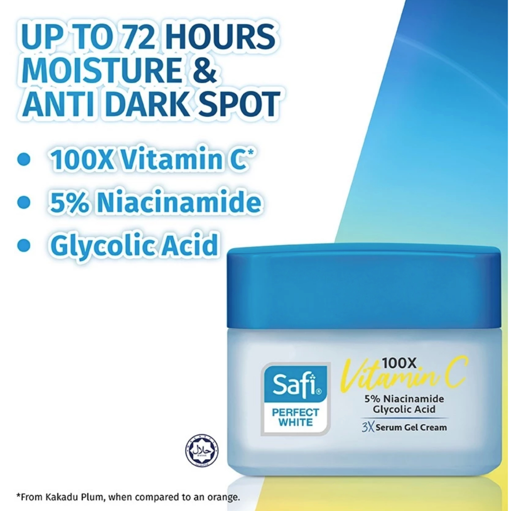 SAFI Perfect White (Safi Malaysia) Anti Darkspot Dark Spot Brightening Gel Moisturizer Flek Hitam Bi