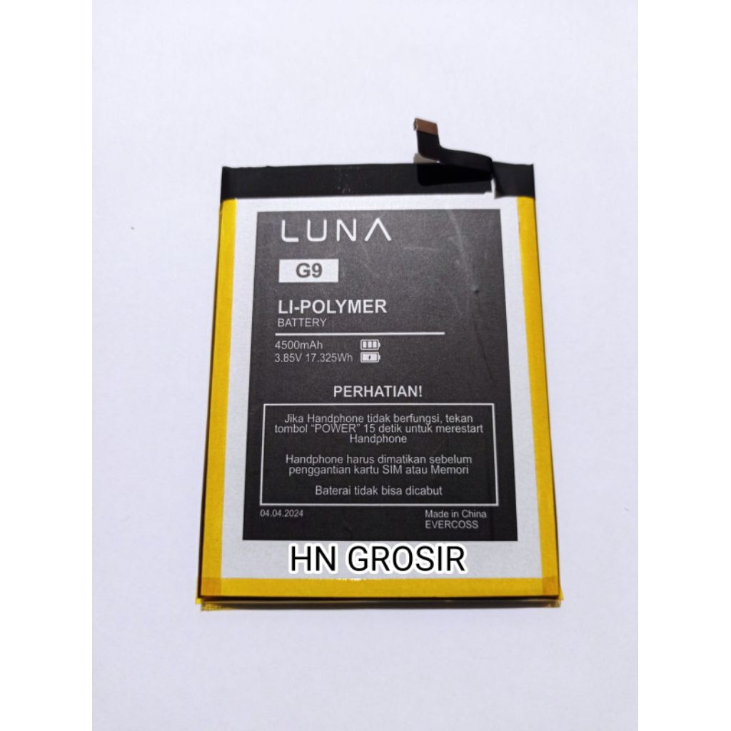 Baterai Luna G9 4G Luna G 9 battery batre batrai batrei hp