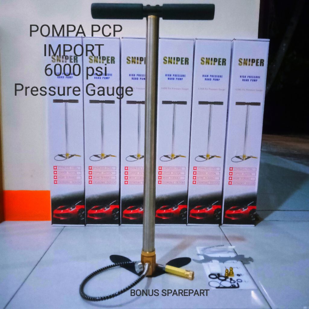 Pompa Pcp Manometer 6000 Psi,Pompa Pcp Kaki Fix/Paten,Pompa Pcp Asli Import,Bisa Cod Bayar Di Tempat