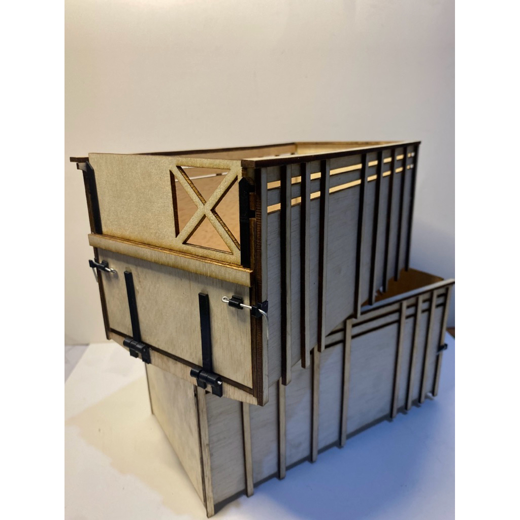 Bak Miniatur Truk Plastik 23cm Cutting Laser Presisi | Aksesoris Modif Truk plastik