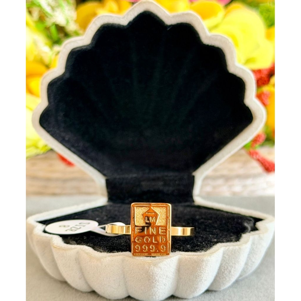 Cincin titanium fine gold