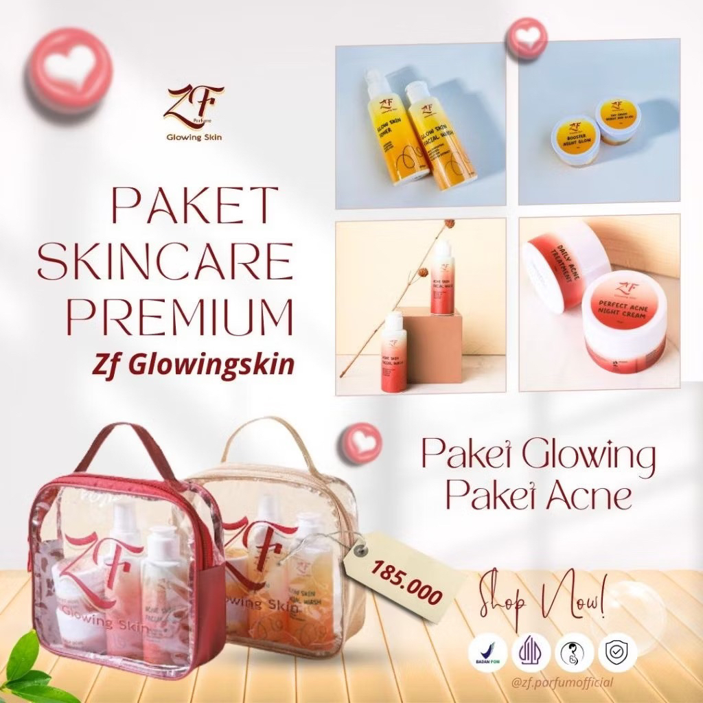 ZF SKINCARE / ZF GLOWINGSKIN BPOM DIJAMIN 100% ORI