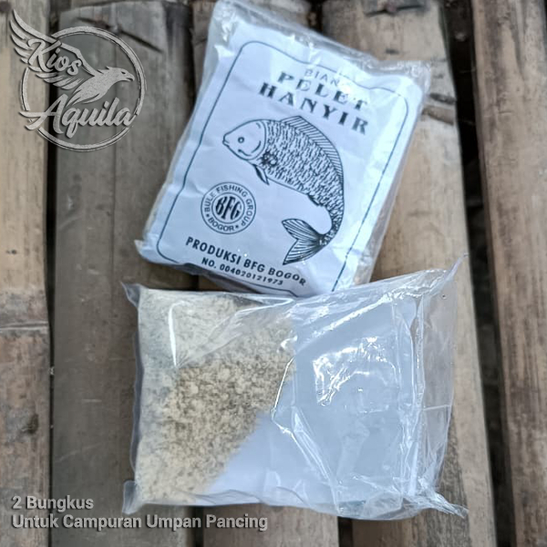 Pelet Hanyir 2 Bungkus BFG Campuran Umpan Mancing Untuk Ikan Mas Lele Nila BFG Bule Fishing Group Ci