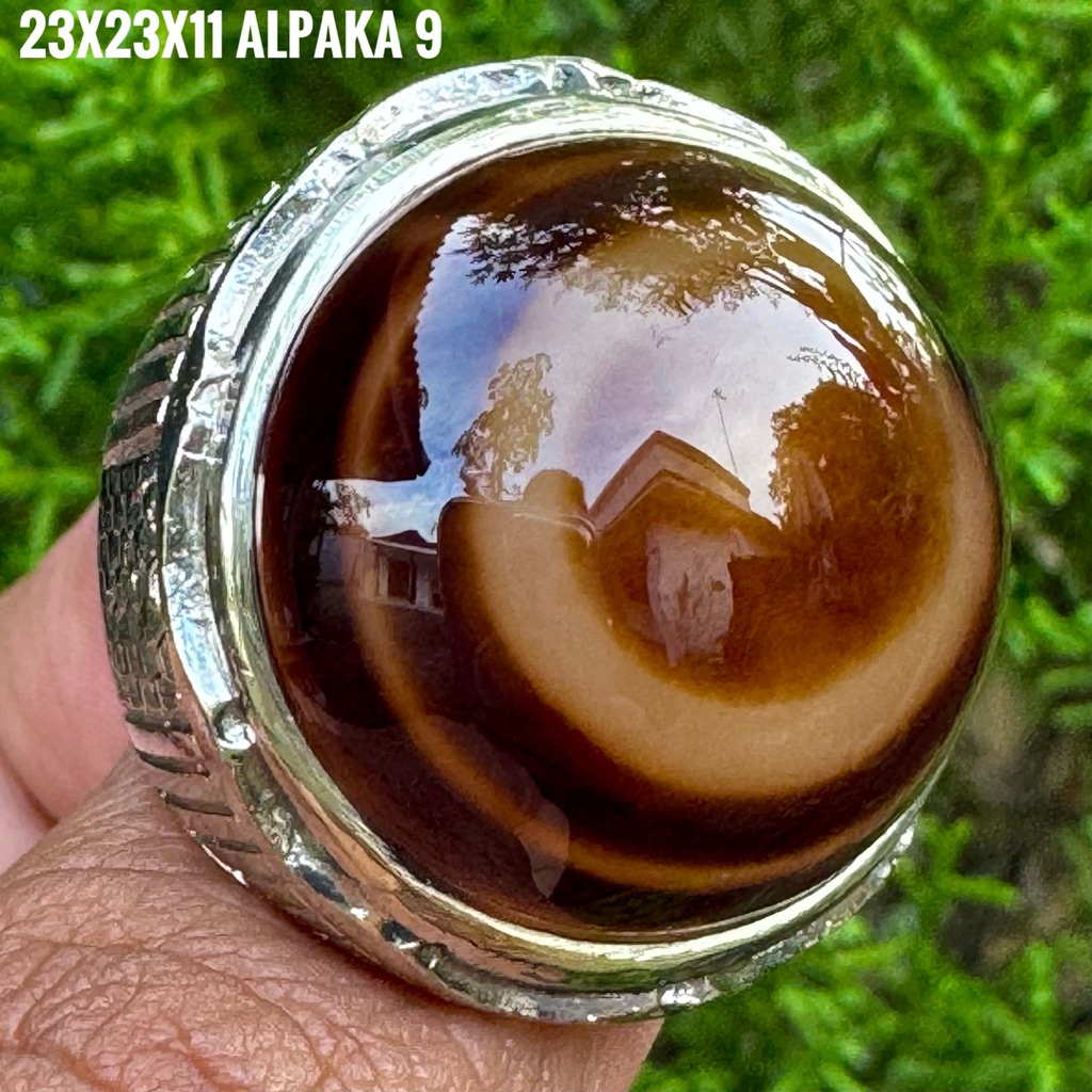 Cincin Batu Akik Natural Yaman Mata