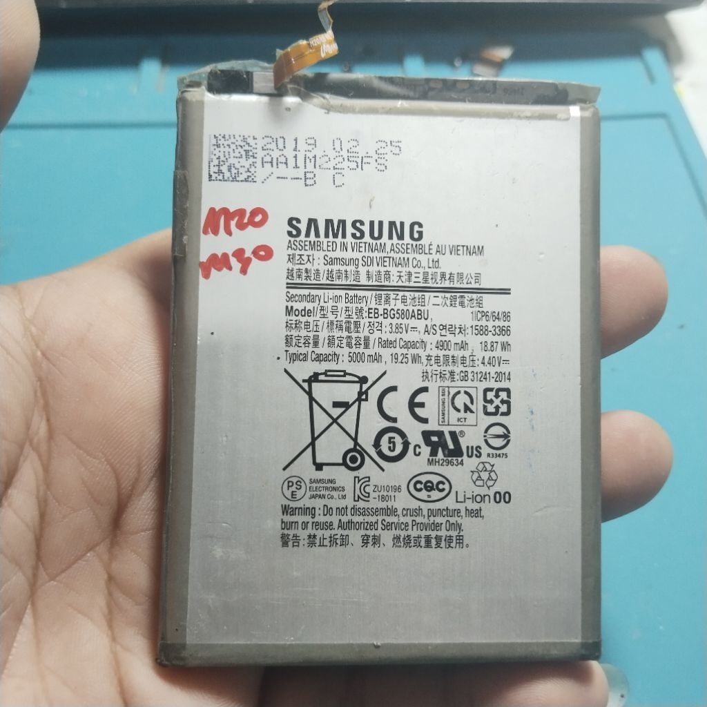 Baterai Minus Soket Putus Buat Hp Samsung M20 M30