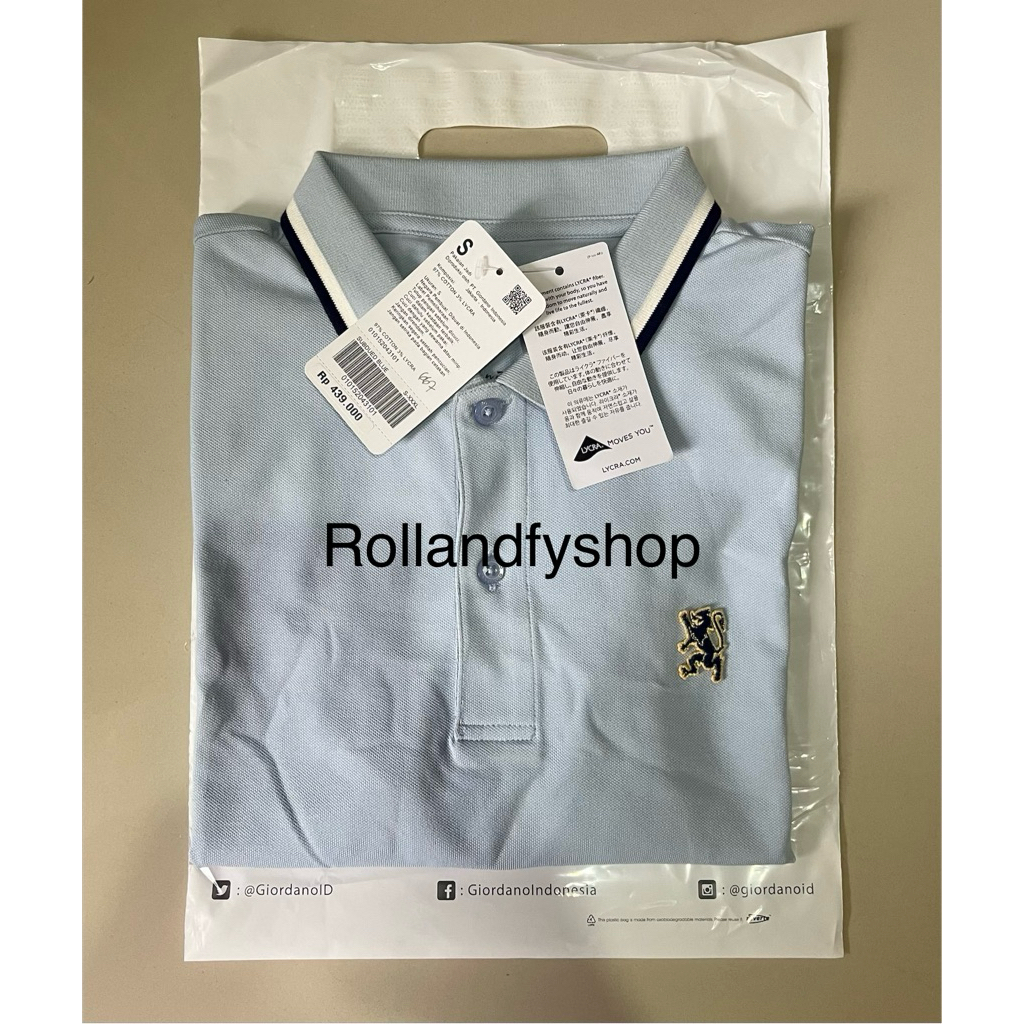 GIORDANO POLO MINI LION 3D MEN'S ORIGINAL | GIORDANO POLO MINI LION 3D PRIA ORIGINAL