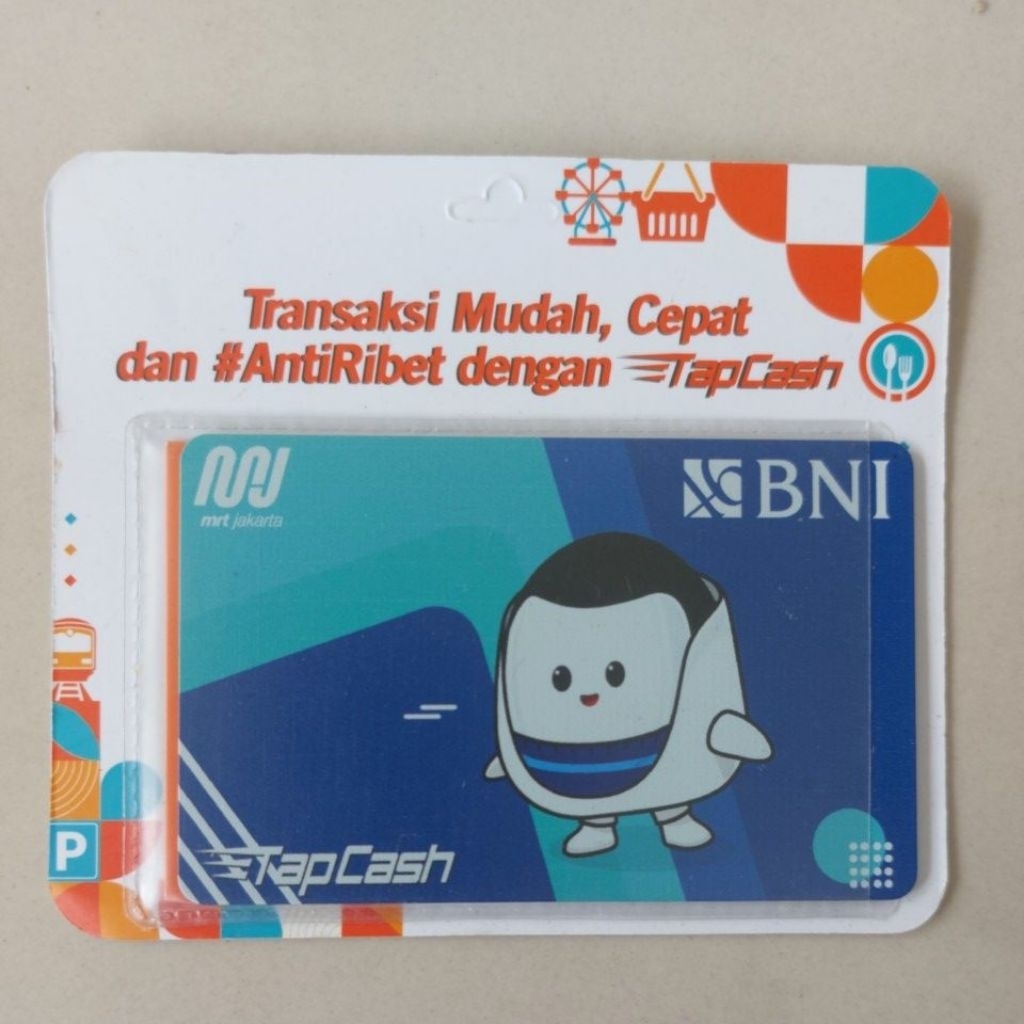 tapcash bank bni mrt jakarta logo depan