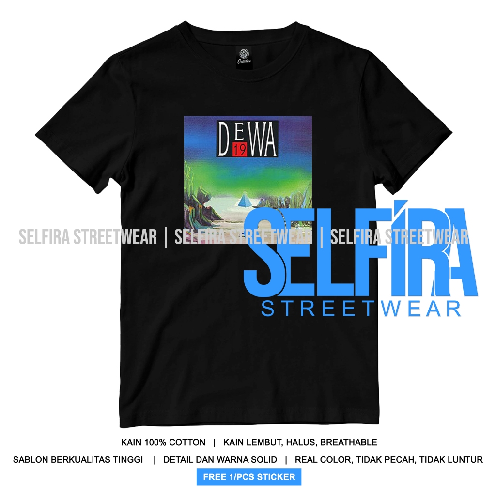 Kaos Distro Dewa 19 - Kaos Album Dewa 19 Pertama