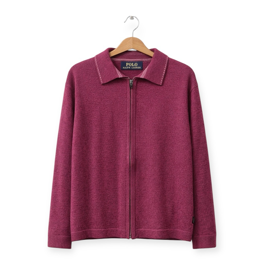 (Unisex) Jaket Zipper Katun Polo Ralph Lauren