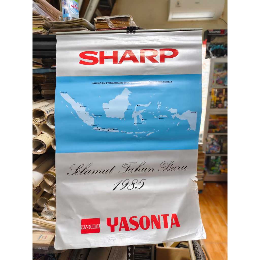 KALENDAR LAWAS KALENDER TAHUN 1985 SHARP YASONTA