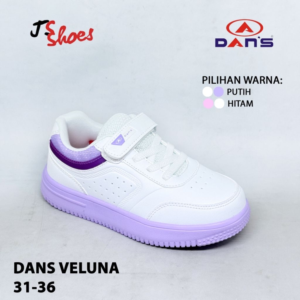 DANS VELUNA - SEPATU SNEAKERS ANAK CEWEK MERK DANS ORIGINAL