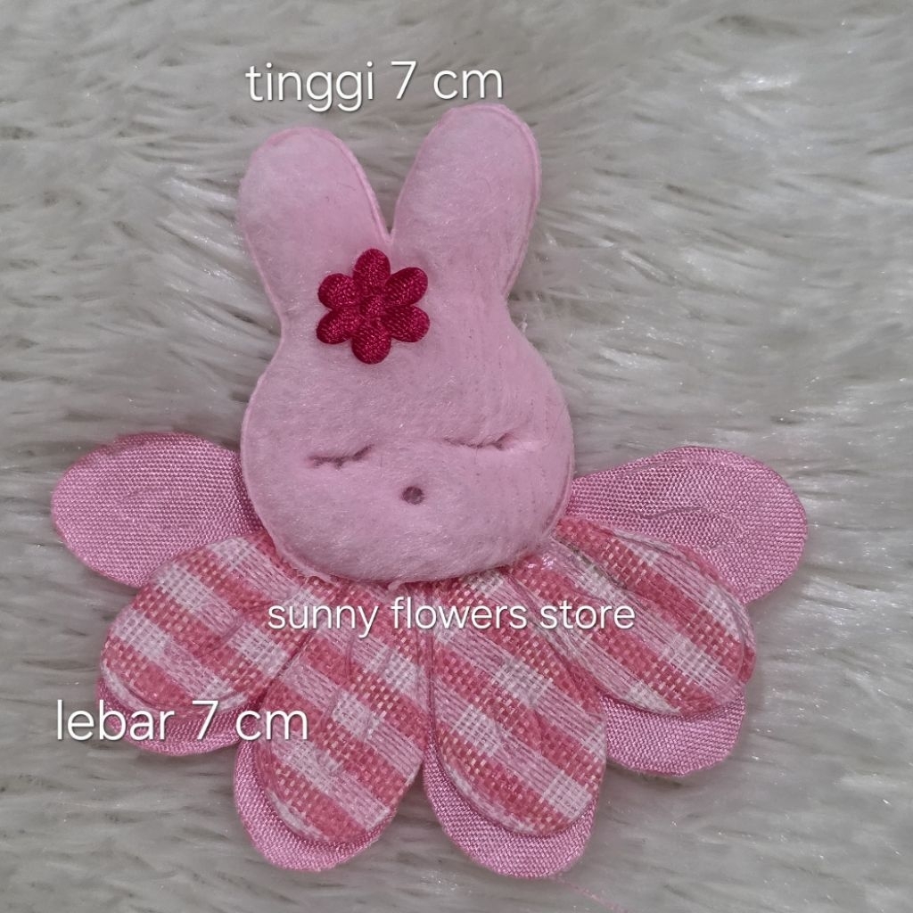 Aplikasi patch boneka bear pita/aksesoris  tempel baju