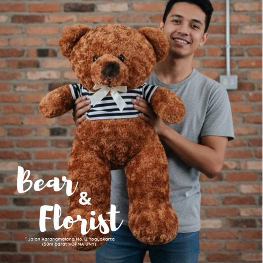 TEDDY BEAR AMERICAN EDITION/ Boneka Jumbo Jogja/Boneka Beruang Instant Jogja Lucu Kado Ulangtahun Va