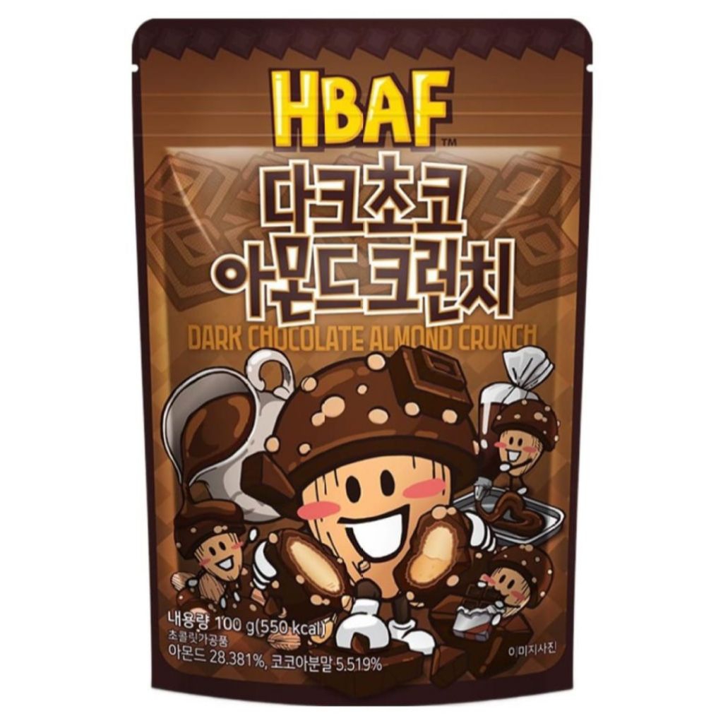 (PO KOREA) HBAF DARK CHOCOLATE ALMOND CRUNCH - ORIGINAL KOREA