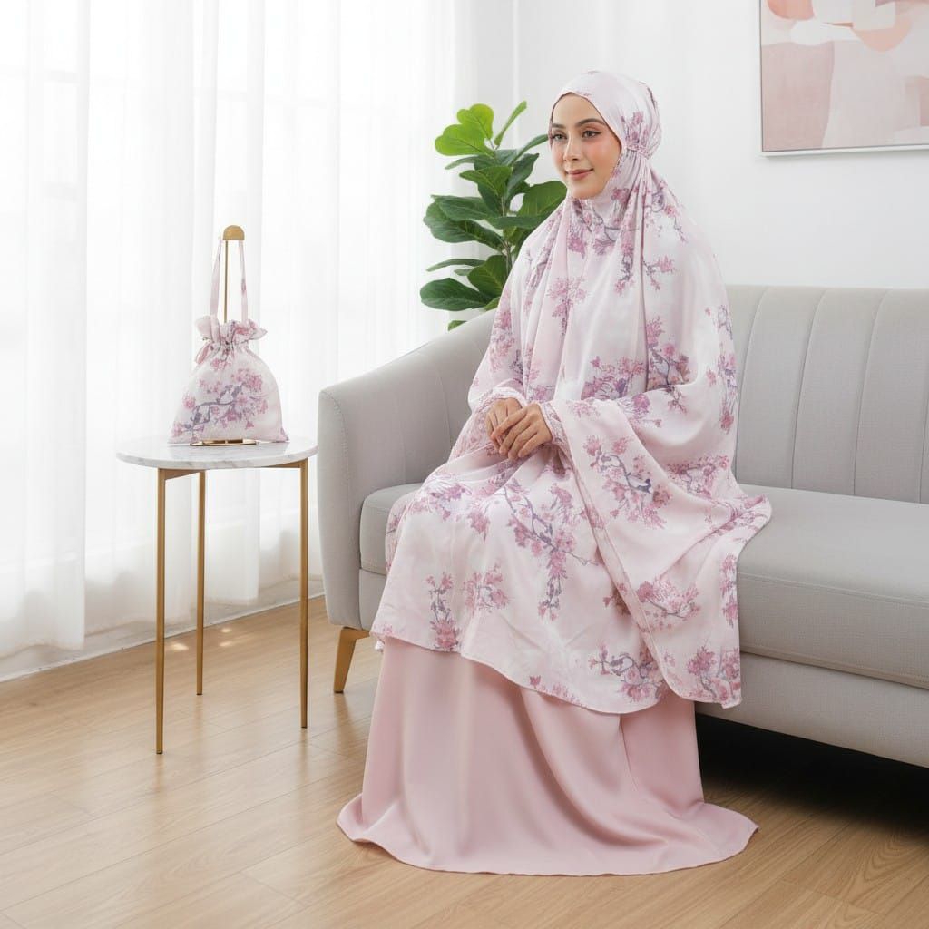 Mukena Dewasa Tazbiya Haru Series Mukena Jumbo Premium