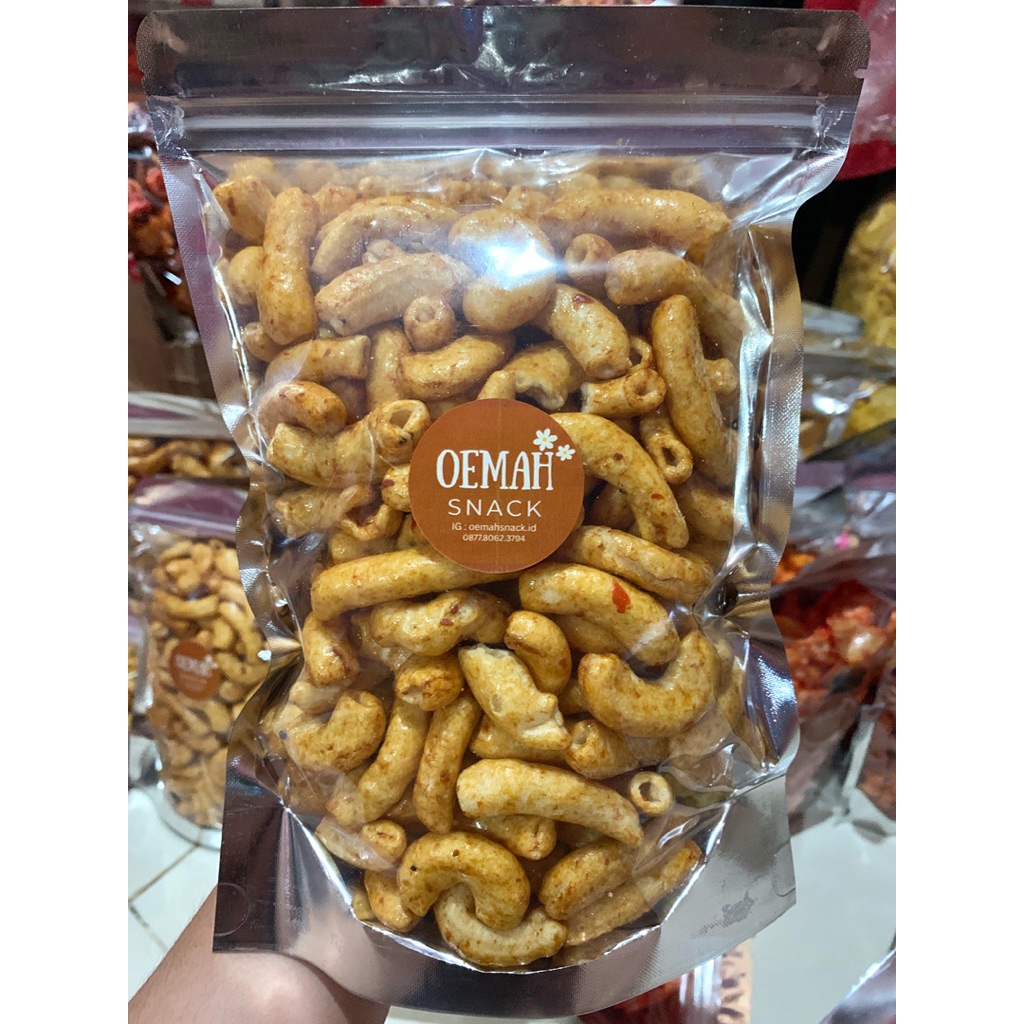 [oemahsnack] Makaroni Pedas Manis/Sambel Rujak (Grosir) 150gr / Snack Cemilan Kiloan Grosiran