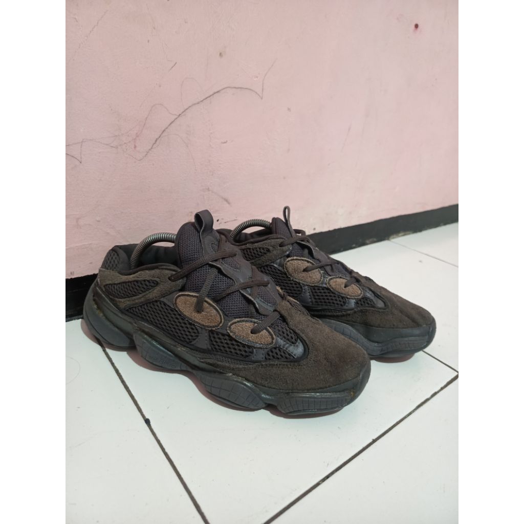 Sepatu Sneakers 4dd4s Yeezy 500 utility black size - 42,5