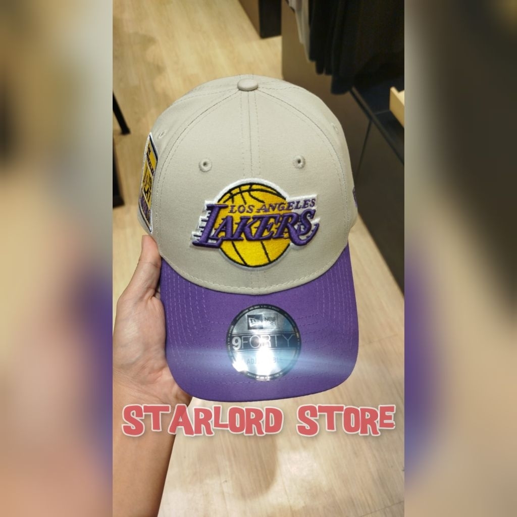Topi New Era LA Lakers 9Forty - Ungu