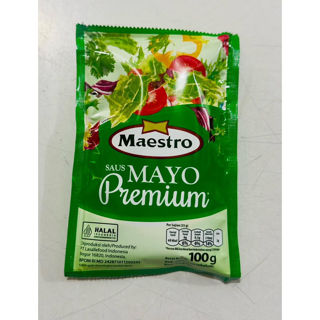 MAESTRO MAYONNAISE 100 GR / MAYONES / SAUS MAYO / THOUSAND ISLAND / SALAD BUAH