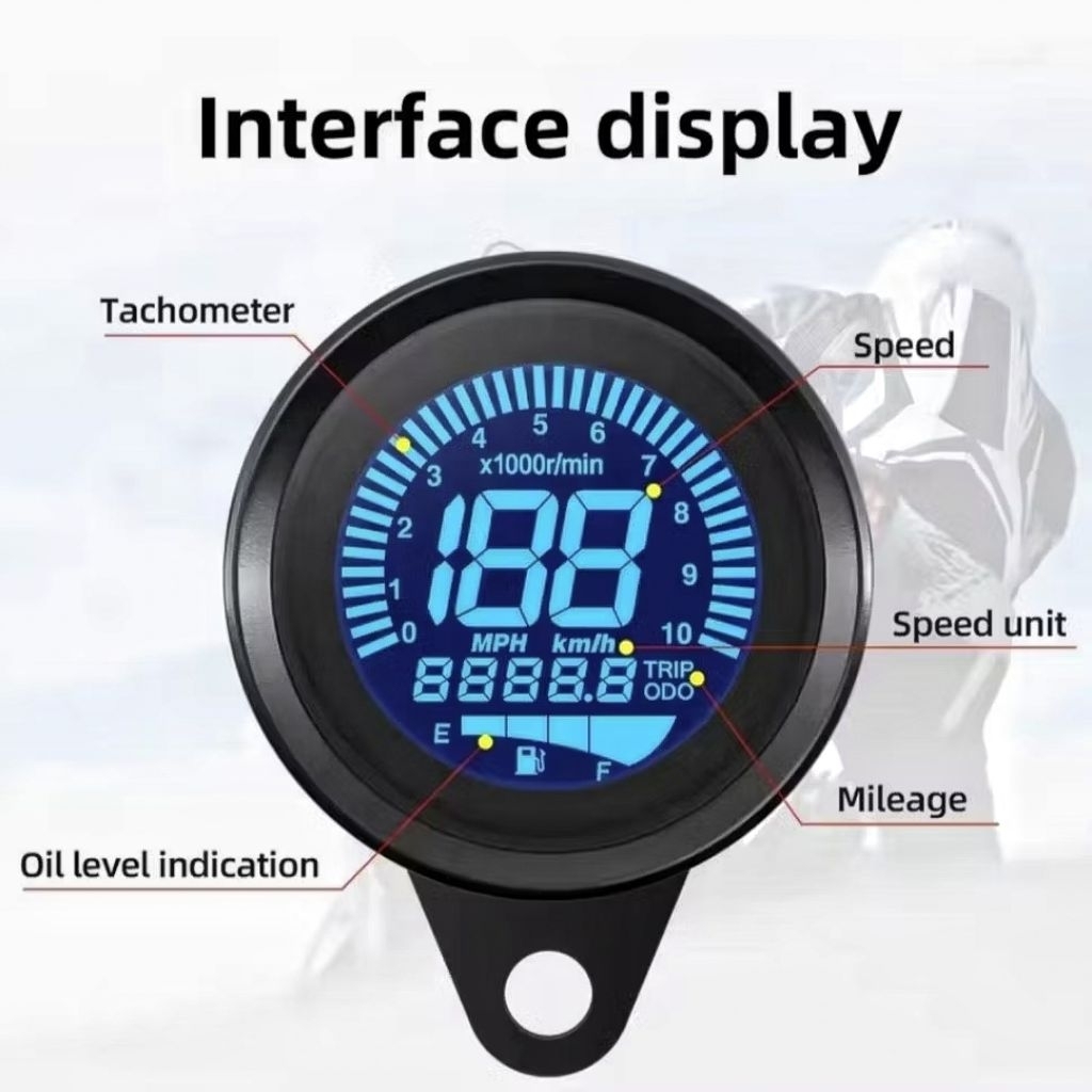 speedometer digital 3in1 speedometer indikator rpm ampere bensin rpm digital ampere bensin digital s