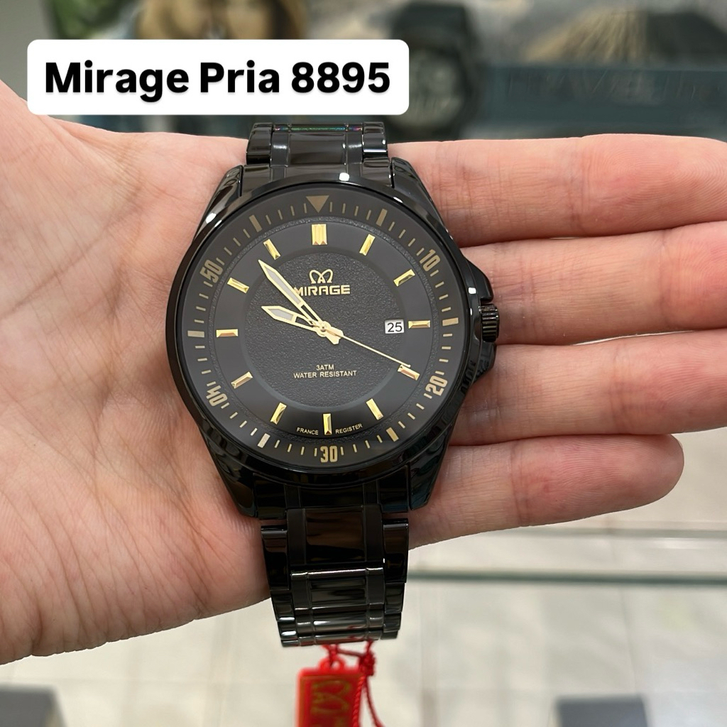 Jam Tangan Mirage 8895 Pria Hitam