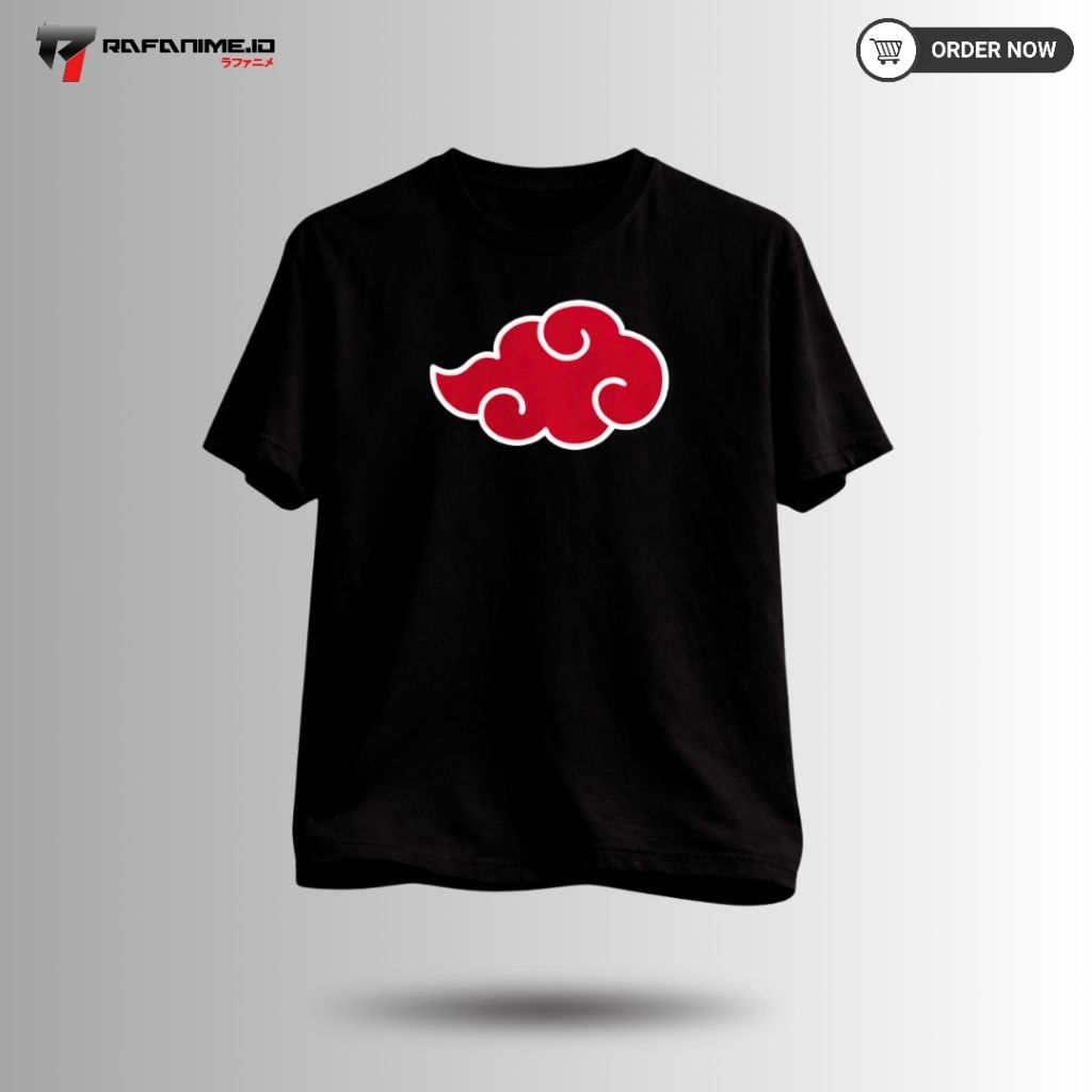 KAOS BAJU ANIME NARUTO AKATSUKI LOGO AKATSUKI NARUTO SHIPPUDEN