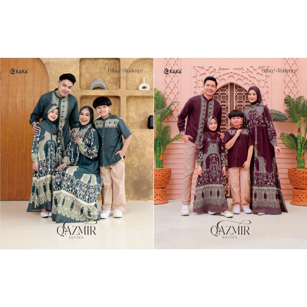 Qazmir Series | Sarimbit Keke Busana | Gamis Dewasa dan Gamis Anak | Koko Dewasa dan Koko Anak |  Sc