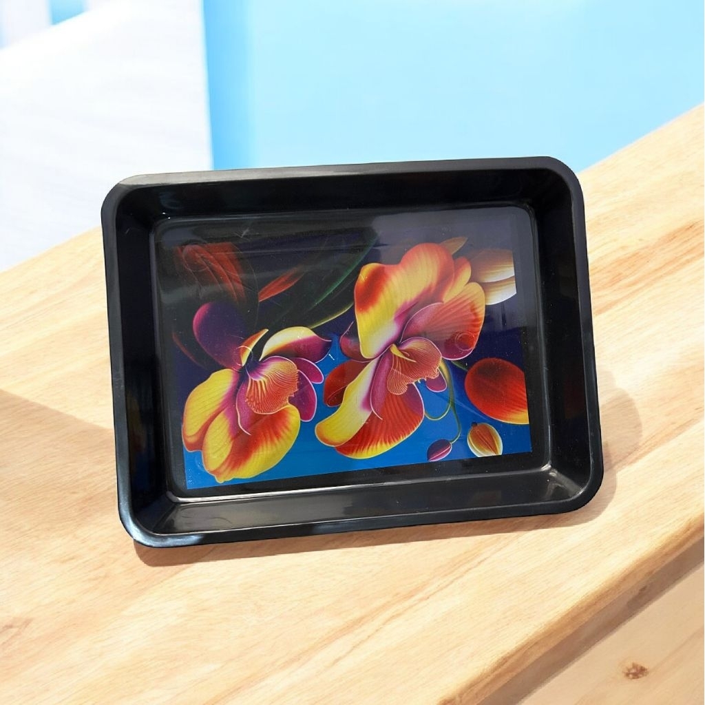 Nampan plastik jumbo motif bunga