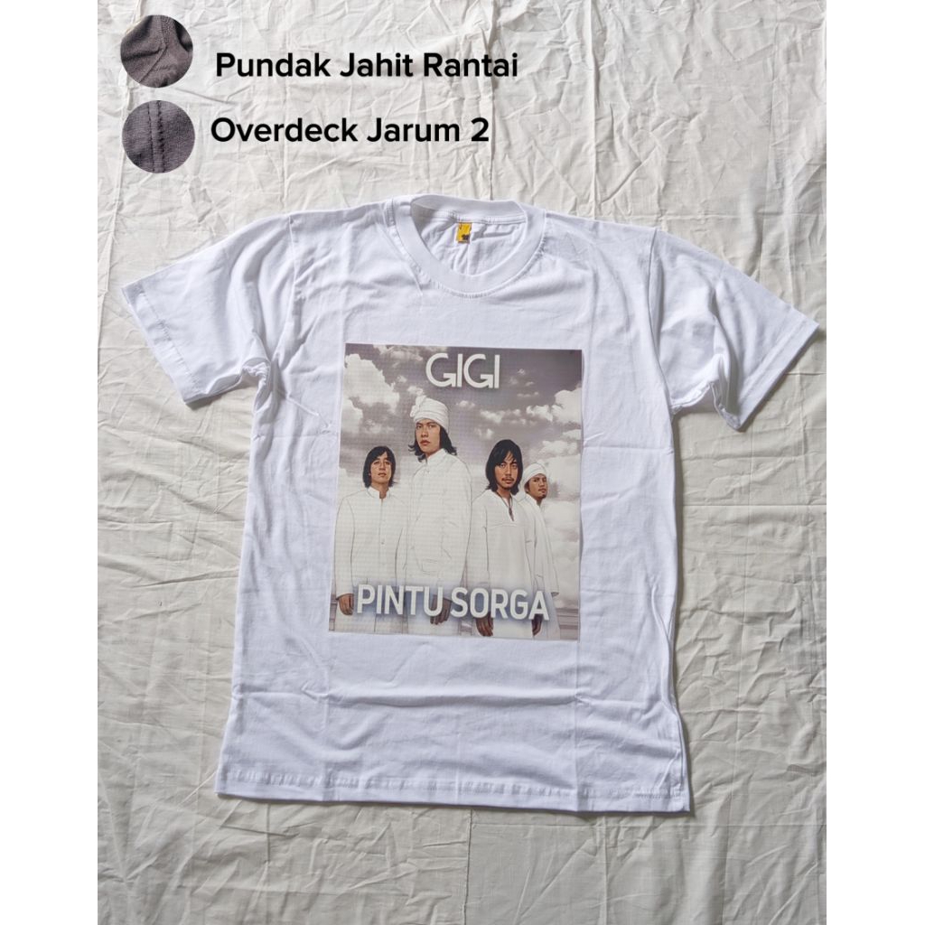 Kaos Band GIGI – Pintu Sorga Edisi Religi - T-Shirt Musik Indonesia