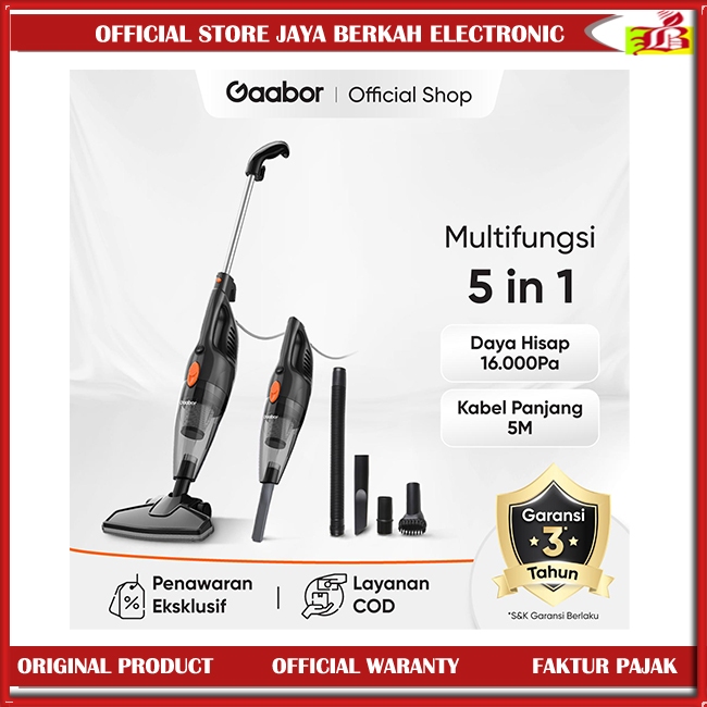 Gaabor Vacuum Cleaner Penyedot Debu Multifungsi 2 in 1 Low Watt Kapasitas 1.5L gaabor vacum cleaner 