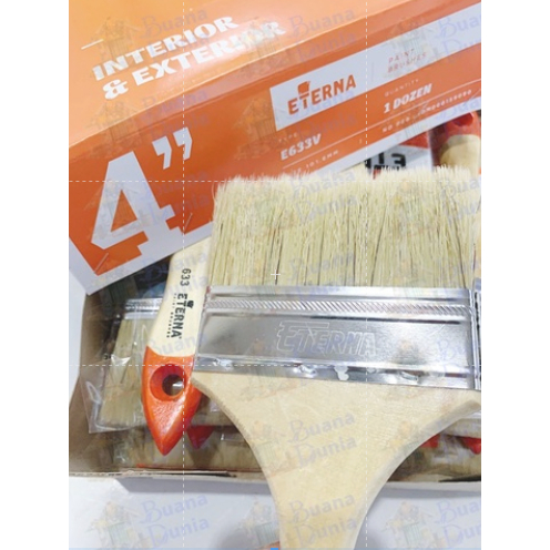 (Grosir) Kuas Cat Eterna 633 4 Inch | Kuas Eterna 633 | Kuas Cat Tembok