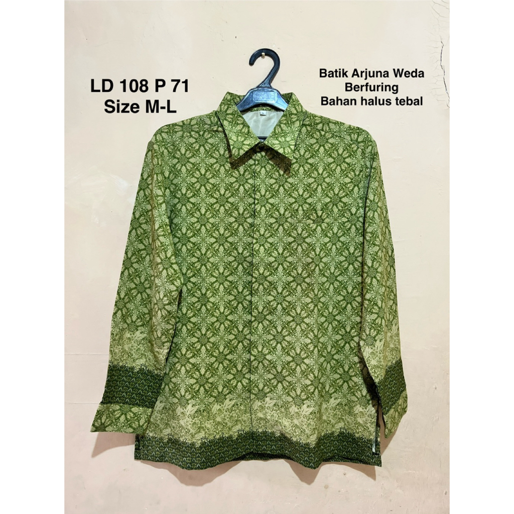 Kemeja Batik Pria Arjuna Weda Premium Preloved