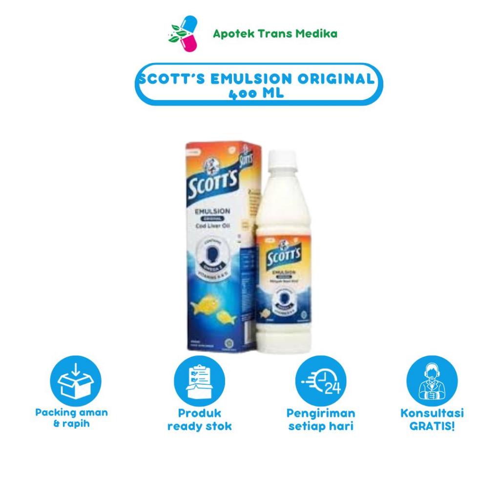 Scott's Emulsion Original & Orange 400 ml, 200 ml